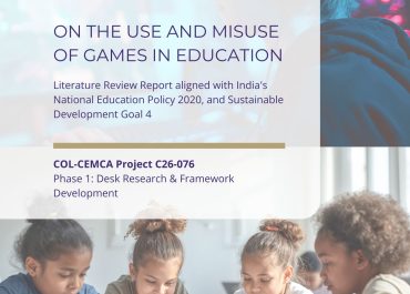 Guidelines on the Use and Misuse of Games in Education