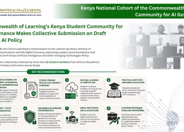 Commonwealth of Learning’s Kenya Student Community Makes Collective Submission on Draft National AI Policy